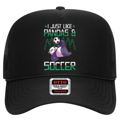 Panda Soccer I Just Love Pandas And Playing Soccer Trucker Hat
