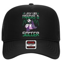 Panda Soccer I Just Love Pandas And Playing Soccer Hat
