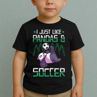 Panda Soccer I Just Love Pandas And Playing Soccer Toddler T-Shirt