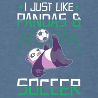 Panda Soccer I Just Love Pandas And Playing Soccer Garment-Dyed Sweatshirt