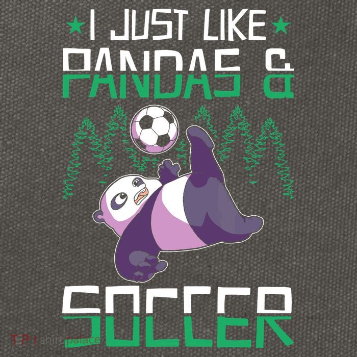 Panda Soccer I Just Love Pandas And Playing Soccer Cotton Canvas Backpack