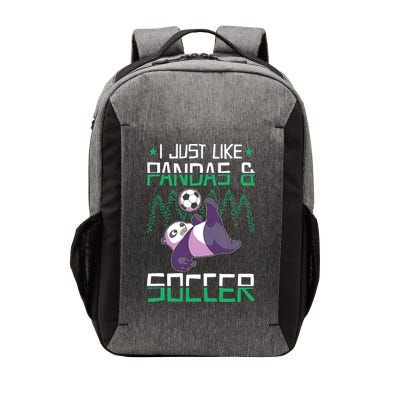 Panda Soccer I Just Love Pandas And Playing Soccer Vector Backpack