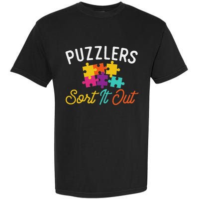 Puzzlers Sort It Out Puzzles Game Puzzle Lover Hobbyist Garment-Dyed Heavyweight T-Shirt