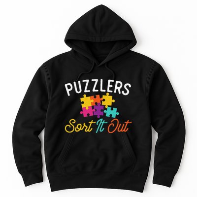 Puzzlers Sort It Out Puzzles Game Puzzle Lover Hobbyist Hoodie
