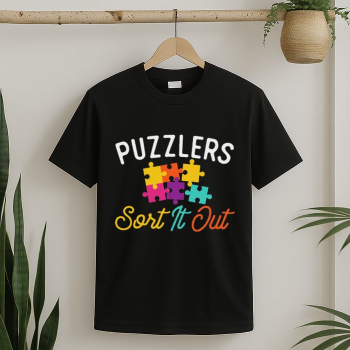 Puzzlers Sort It Out Puzzles Game Puzzle Lover Hobbyist T-Shirt