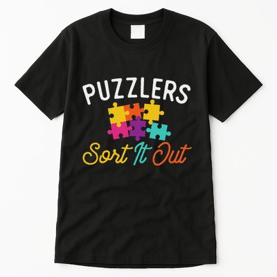 Puzzlers Sort It Out Puzzles Game Puzzle Lover Hobbyist Tall T-Shirt