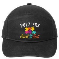 Puzzlers Sort It Out Puzzles Game Puzzle Lover Hobbyist 7-Panel Snapback Hat