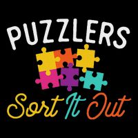 Puzzlers Sort It Out Puzzles Game Puzzle Lover Hobbyist Drawstring Bag