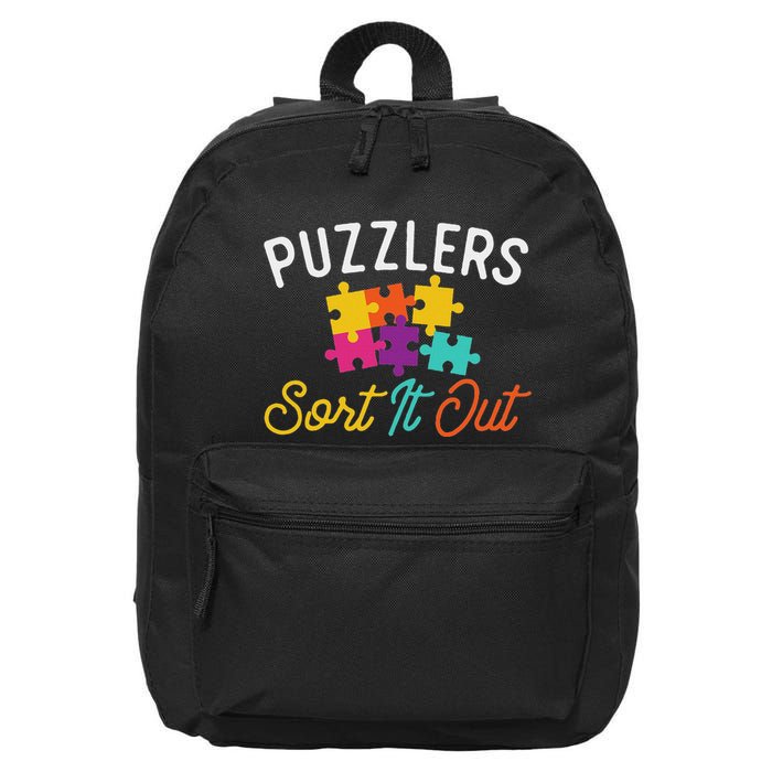 Puzzlers Sort It Out Puzzles Game Puzzle Lover Hobbyist 16 in Basic Backpack