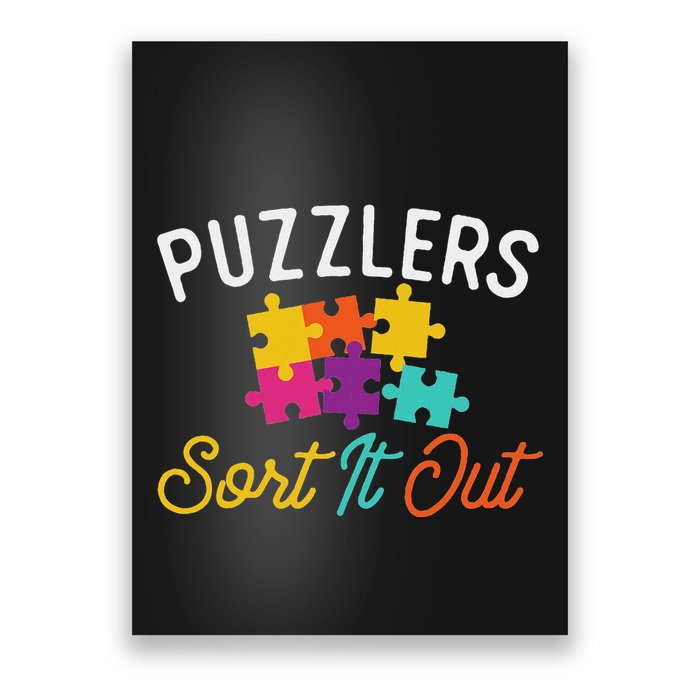 Puzzlers Sort It Out Puzzles Game Puzzle Lover Hobbyist Poster