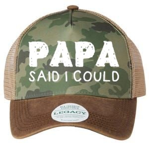 Papa Said I Could Funny Design Gift Legacy Tie Dye Trucker Hat