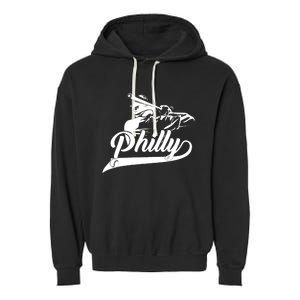 Philadelphia Skylines I Am Proud Of Philadelphia Garment-Dyed Fleece Hoodie