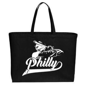 Philadelphia Skylines I Am Proud Of Philadelphia Cotton Canvas Jumbo Tote