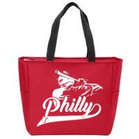 Philadelphia Skylines I Am Proud Of Philadelphia Zip Tote Bag