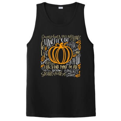 Pumpkin Spice Is My Favorite Season Autumn Leaves Fall PosiCharge Competitor Tank