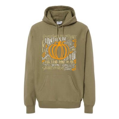 Pumpkin Spice Is My Favorite Season Autumn Leaves Fall Premium Hoodie