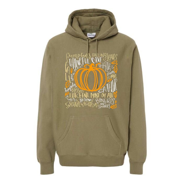 Pumpkin Spice Is My Favorite Season Autumn Leaves Fall Premium Hoodie