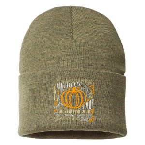 Pumpkin Spice Is My Favorite Season Autumn Leaves Fall Sustainable Knit Beanie