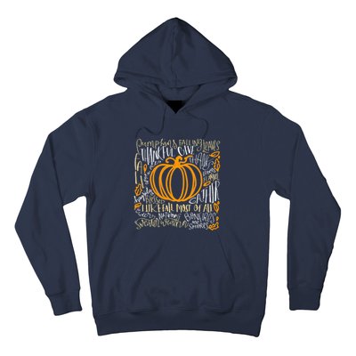 Pumpkin Spice Is My Favorite Season Autumn Leaves Fall Hoodie