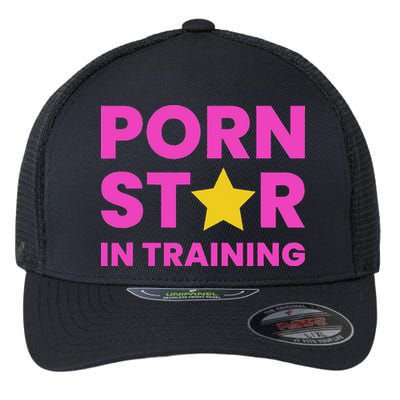 Porn Star In Training Naughty Adult Flexfit Unipanel Trucker Cap