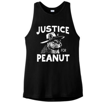 Peanut Squirrel Justice For Peanut Ladies PosiCharge Tri-Blend Wicking Tank