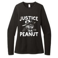 Peanut Squirrel Justice For Peanut Womens CVC Long Sleeve Shirt