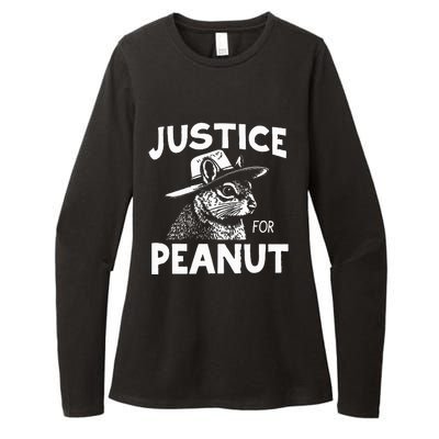 Peanut Squirrel Justice For Peanut Womens CVC Long Sleeve Shirt