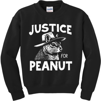 Peanut Squirrel Justice For Peanut Kids Sweatshirt