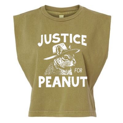 Peanut Squirrel Justice For Peanut Garment-Dyed Women's Muscle Tee