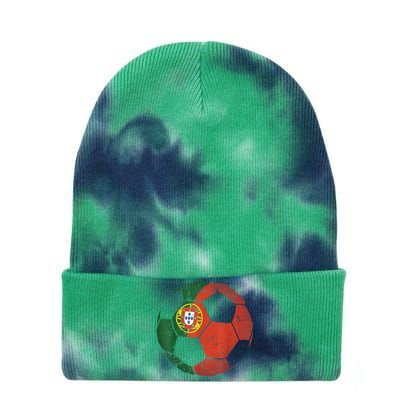 Portugal Soccer Jersey Portuguese Football Men Women Tie Dye 12in Knit Beanie