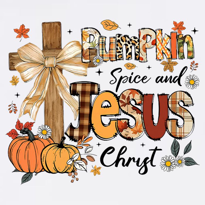 Pumpkin Spice Jesus Christ Fall Thanksgiving Tall T-Shirt