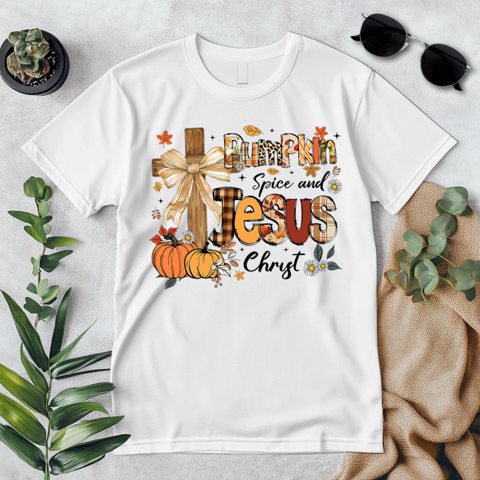 Pumpkin Spice Jesus Christ Fall Thanksgiving Premium T-Shirt