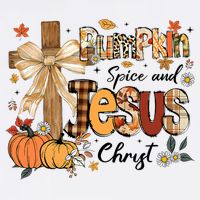 Pumpkin Spice Jesus Christ Fall Thanksgiving Baby Bodysuit