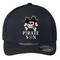 Pirate Son Jolly Roger Crossbones Pirate Flexfit Unipanel Trucker Cap