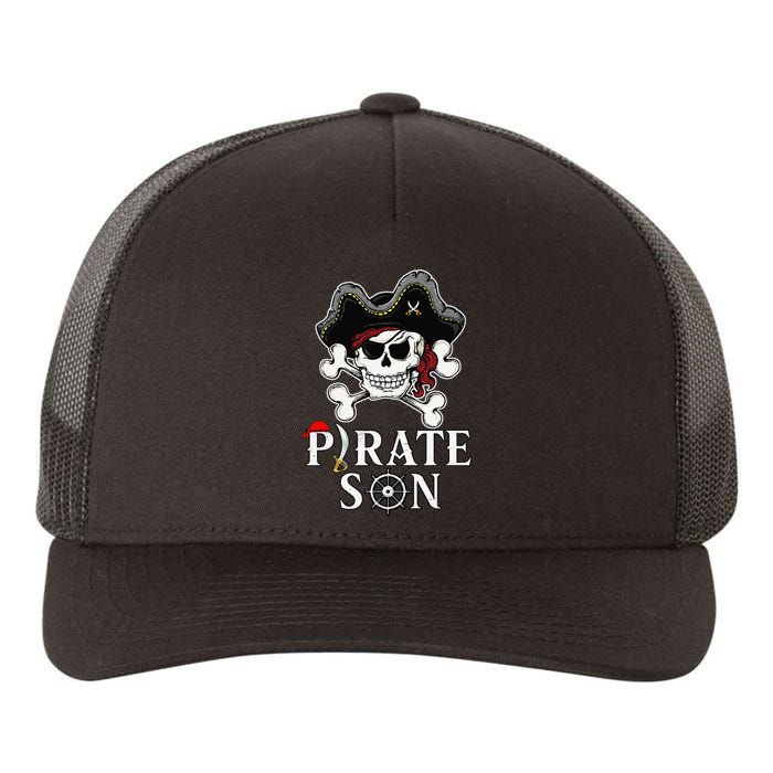 Pirate Son Jolly Roger Crossbones Pirate Yupoong Adult 5-Panel Trucker Hat