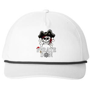 Pirate Son Jolly Roger Crossbones Pirate Snapback Five-Panel Rope Hat