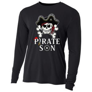 Pirate Son Jolly Roger Crossbones Pirate Cooling Performance Long Sleeve Crew