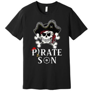 Pirate Son Jolly Roger Crossbones Pirate Premium T-Shirt