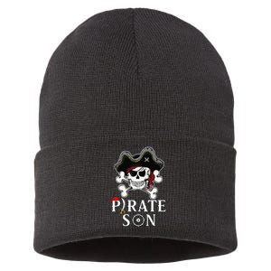 Pirate Son Jolly Roger Crossbones Pirate Sustainable Knit Beanie