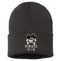 Pirate Son Jolly Roger Crossbones Pirate Sustainable Knit Beanie