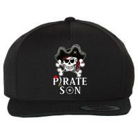 Pirate Son Jolly Roger Crossbones Pirate Wool Snapback Cap