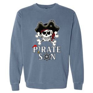 Pirate Son Jolly Roger Crossbones Pirate Garment-Dyed Sweatshirt