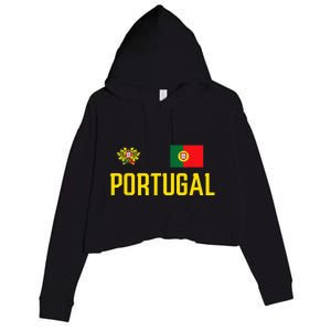 Portugal Soccer Jersey Portuguese Football Men Women Crop Fleece Hoodie