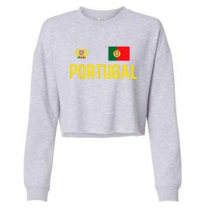 Portugal Soccer Jersey Portuguese Football Men Women Cropped Pullover Crew