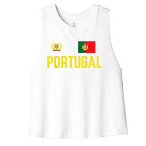 Portugal Soccer Jersey Portuguese Football Men Women Women's Racerback Cropped Tank