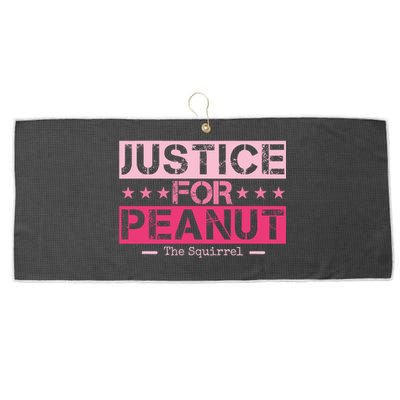 Peanut Squirrel Justice For Peanut Vintage The Squirrel Large Microfiber Waffle Golf Towel