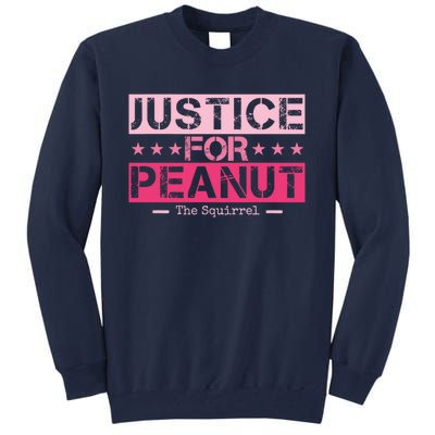 Peanut Squirrel Justice For Peanut Vintage The Squirrel Tall Sweatshirt