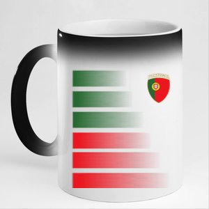 Portugal Soccer Jersey Portuguese Football Men Women 11oz Black Color Changing Mug