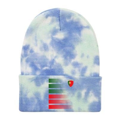 Portugal Soccer Jersey Portuguese Football Men Women Tie Dye 12in Knit Beanie