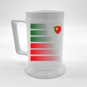 Portugal Soccer Jersey Portuguese Football Men Women Beer Stein